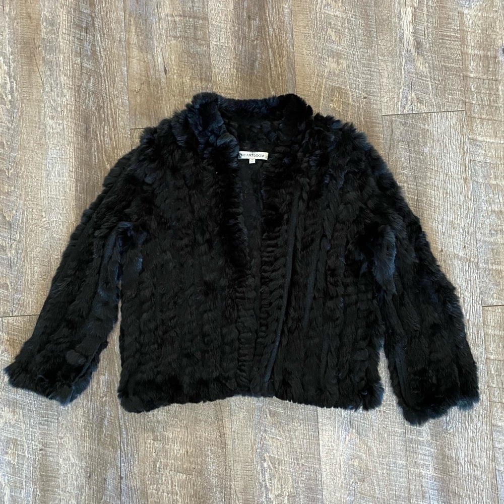 Heartloom Black Faux Fur Jacket - Picture 2 of 14